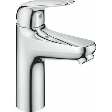 Grohe Swift - Grifo de lavabo, con desagüe Push-Open, arranque en agua fría, cromo 24329001 (1/4)