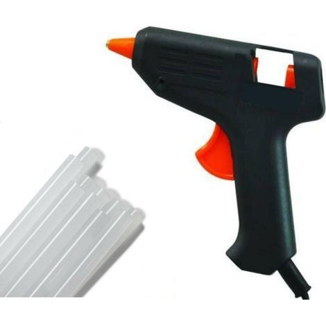 Pistola Elettrica Per Colla A Caldo Mm 11,3 + 10 Stick Colla Lunghi 20 Mm (1/2)