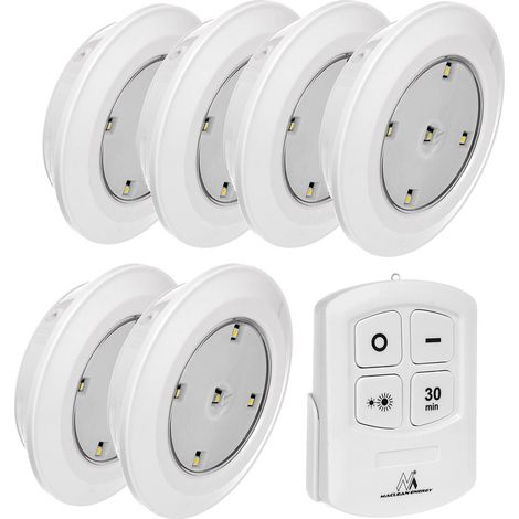 Maclean Energy MCE165 Remote Control LED Lamps Set. AAA Battieries. 6 Pieces in Set (1/5)