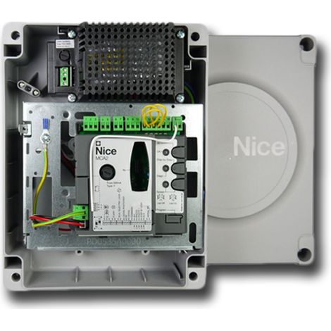 NICE MC424L Centrale Quadro Scheda Di Comando Con Box Per Wingo 24V Cancelli Battente (1/3)