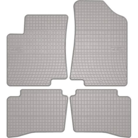 Alfombrillas de goma para coche: Kia Rio III UB hatchback (2011-2017) - color gris, ajustadas (1/5)