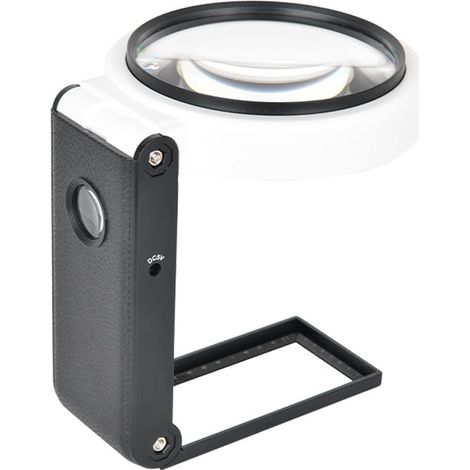 Loupe Avec Éclairage - Grossissement 6X Et 25X - Support Réglable Et Design Pliable - Éclairage LED Réglable En 3 Modes - Pour Loisirs Créatifs Et Travail De Précision - 1 Pièce (1/5)