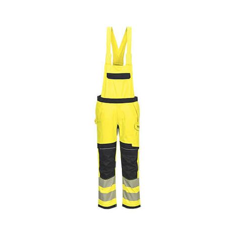Giacca con bretelle Hv Modaflame Pw3 - Taglia XL - Giallo/nero - Portwest