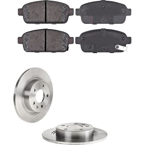 KIT FRENI POSTERIORI compatibile con OPEL AMCOMPATIBILE PERA (R12) - DISCHI + PASTIGLIE OEM: P 59 080 / 18033 /SOSTITUZIONE DIRETTA/BASSA POLVERE/SILENZIOSO (1/5)