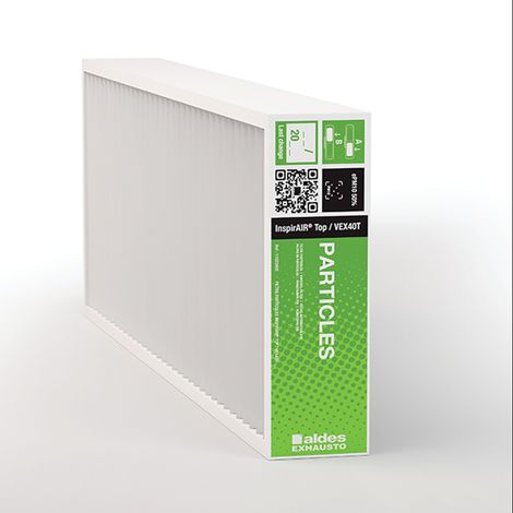 Aldes – Filtre VMC ePM10 11023492 – Pour VMC double flux Inspirair Top – Filtration poussières et COV – Air intérieur sain