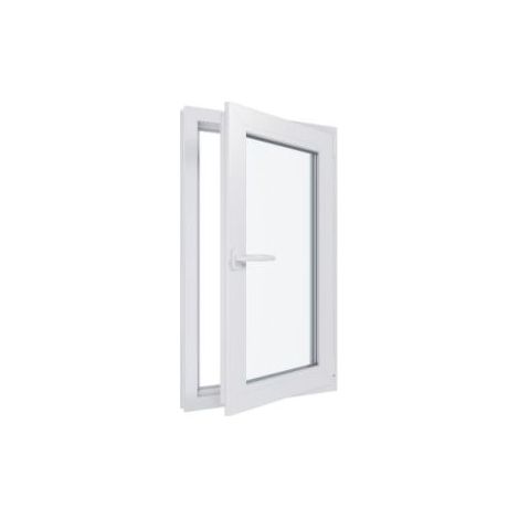 Finestra in PVC - Triplo vetro - Bianco - 600 mmx1000 mm cm