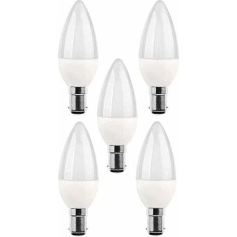 Pack De 5 Ampoules LED B15 5W 220V 270 Lm 3000K Culot Baïonnette Classe Énergétique A+ (1/4)