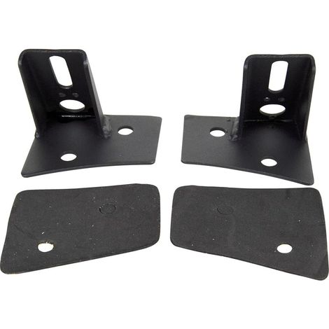 Soporte de luz de trabajo LED de 2 piezas, soportes superiores para parabrisas - Kit de soporte de montaje en el pilar A para Wrangler JK 07-17 (1/5)