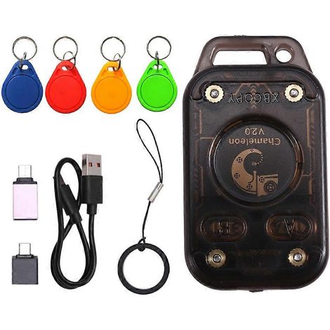 Chameleon V2.0 RFID-Chip-Lesegerät-Emulator + 4xUID-Schlüsselanhänger 125 kHz 13,56 MHz, Kartendekodierung, Chameleon NFC-Duplikator (1/5)
