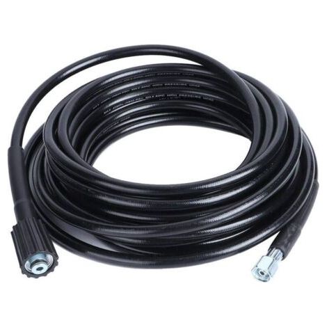 QORVA-Tuyau Haute Pression 10m, M22 Filetage - Flexible Nettoyeur Haute Pression Avec Connecteur Quick Connect de Type clic pour nettoyeurs Haute Pression Krcher K2 K3