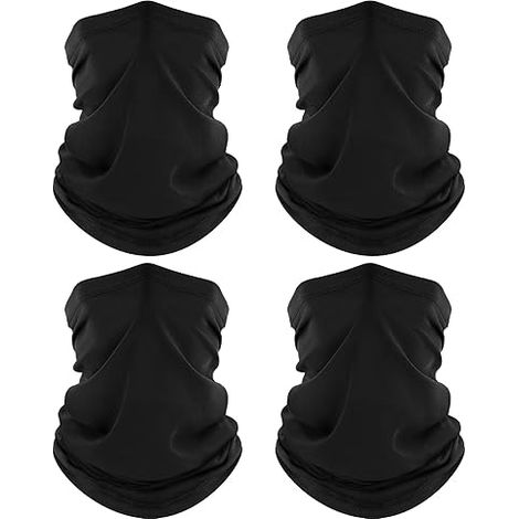4er-Pack Leggings mit Kragen, atmungsaktive, kühlende UV-Schutzmaske, Schal, Trekking-Bandana für Damen und Herren
