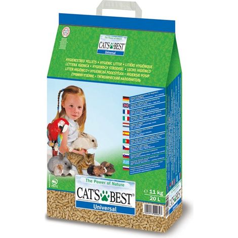 Gatti il miglior letto ecologico biodegradabile universale per conigli, gatti e piccoli roditori - 20 l