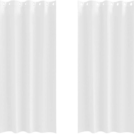 Maison Exclusive - Verdunkelungs-Vorhänge mit Ringen 2 pcs Reinwe