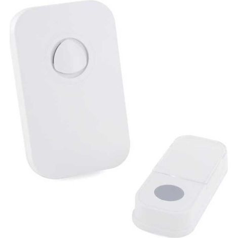 Doorbell - CHACON - Wireless battery-powered - 120 m - White