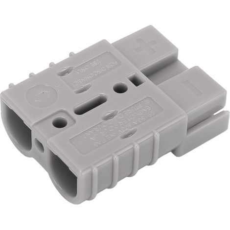Connecteur d'alimentation 50 A 600 V SB50A, accessoire de sertissage avec 2 bornes pour batterie, gris (1/5)
