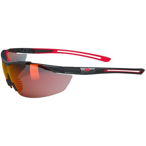 OCCHIALI DI SICUREZZA ARGON  SMOKE ROSSO