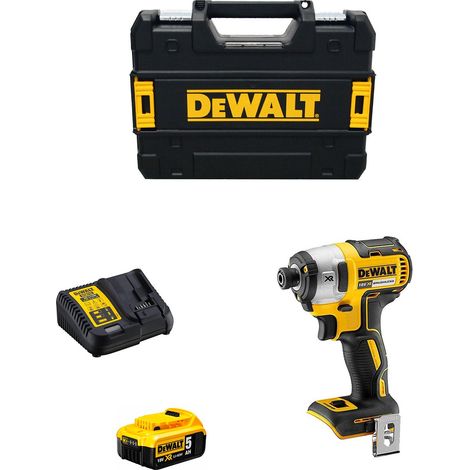 Atornillador de Impacto DeWALT DCF887P1 (1 x 5,0 Ah + DCB115 + TSTAK II)