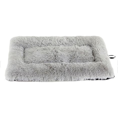 Matelas pour chien, tapis moelleux pour chat, tapis en peluche douce et lavable pour chat, lit pour chien (60x40 cm, gris clair) (1/4)