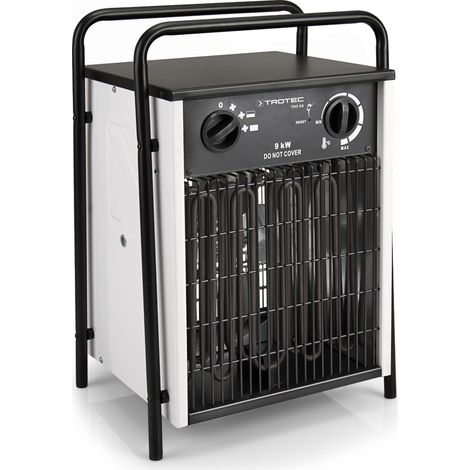 TROTEC Elektro Heizlüfter TDS 50 – Heizleistung 4,5 kW / 9 kW – Bauheizer Luftmenge 708 m³/h – Heizgebläse (1/5)