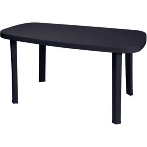 TAVOLO GARDEN OTELLO CM.136x82X72H ANTRACITE  1 PZ