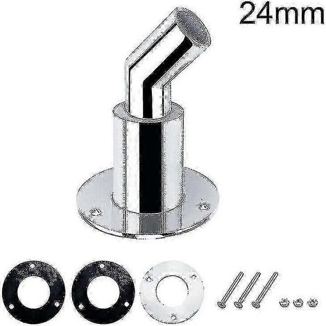 Tube d'échappement traversant de coque de 24 mm pour bateau ou voiture, montage sur la peau, chauffage air/diesel (1/5)
