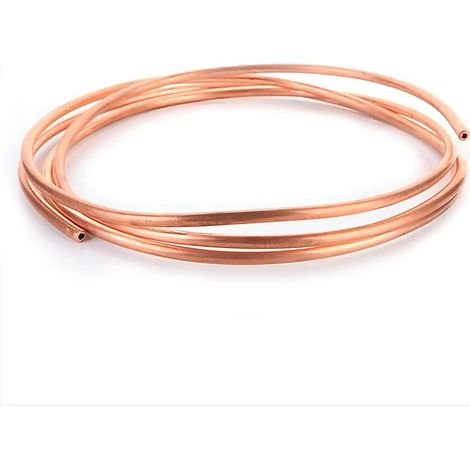 2m Bobine de Cuivre Diamètre Extérieur 3mm Diamètre Intérieur 2mm Épaisseur 0.5 mm Tube en Cuivre pour Climatisation Tube en cuivre Souple (OD 3mm x ID 2mm) (1/5)