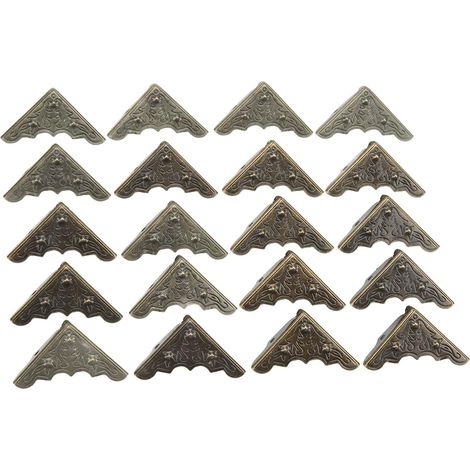 Protections d'angle métalliques Luqeeg, lot de 50, en fer durable pour (1/5)