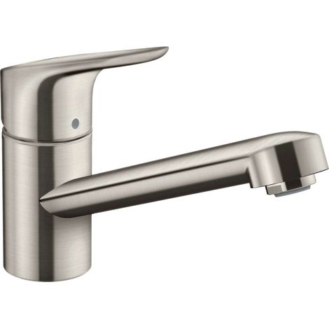 Hansgrohe Focus M43 - Grifo para fregadero, acero inoxidable 71818800 (1/2)