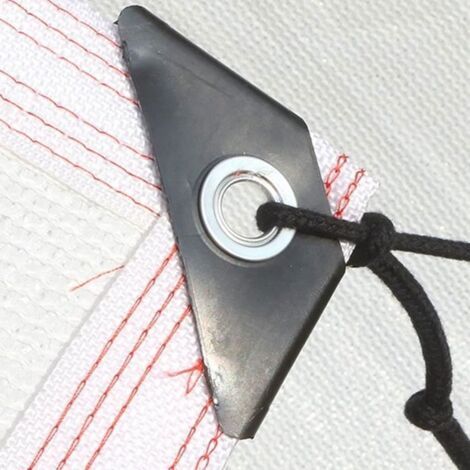 Filet anti chaleur Filet D'ombrage Bache Pour Pergola blanc, Renforce ÉPaissir Voile Ombrage, Filet Coupe-Vent avec Oeillets, Label (1/2)