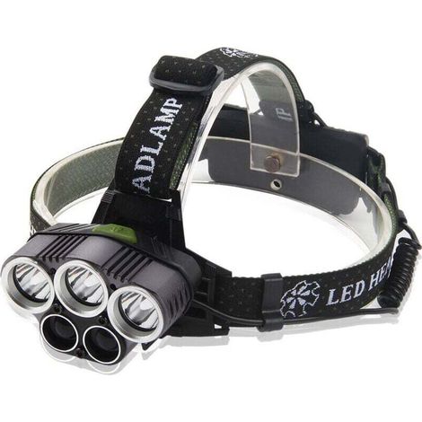 Lampe Frontale LED Rechargeable USB - pour Randonnée, Course, Pêche, Camping, Escalade(incluse Batterie)