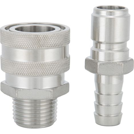 Adaptateur de connexion rapide en acier inoxydable à filetage femelle 1/2 po pour le brassage de la bière (1/5)