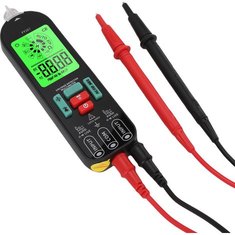 Multimètre numérique intelligent anti-brûlure pour testeur de tension AC/DC, condensateur et résistance, voltmètre électrique sans contact (1/5)