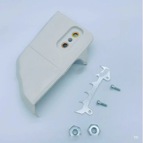 Tapa de piñón de cadena con tensor y tuerca de seguridad para motosierras 017 018 021 023 025 MS170 MS180 MS210 MS230 MS250 (1/4)