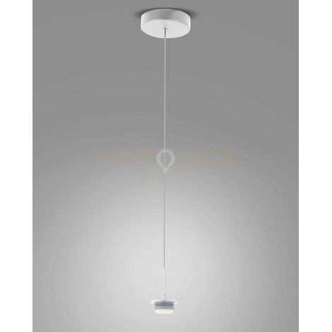 3804-41-102 MONTATURA BIANCA COMPLETA CCT 2700K - 3000K - 4000K - 8W - 750 lm 1 LUCE D.13CM DIMMERABILE