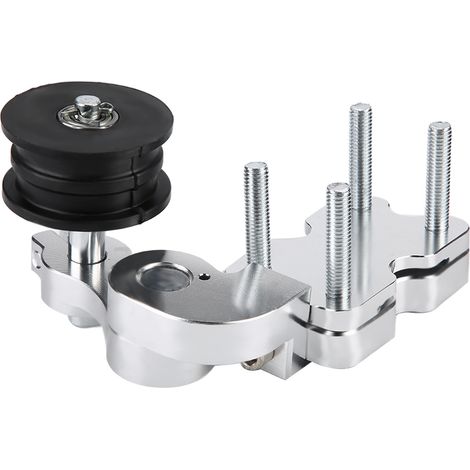 Tendeur de chaîne moto en aluminium, boulon à réglage automatique sur galet, outil argenté (1/3)