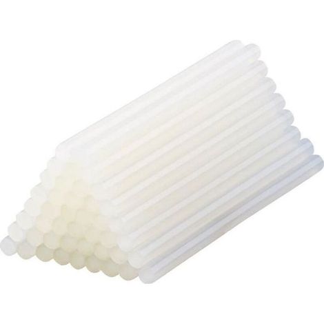 Bâtonnets de colle - AGT - 11 x 200 mm - Transparent - Pour pistolet à colle Ø11mm - 50 pièces
