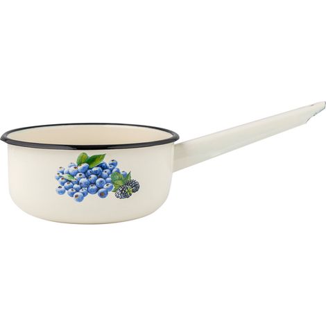 Pentola smaltata per induzione e gas Emalia Polska Pleszew Blueberry 16 cm 1,3 l