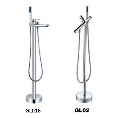 Bagno Italia miscelatore a colonna design moderno per vasca freestanding con doccino estraibile gl016 (1/3)