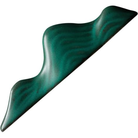 pinceaux de calligraphie en céramique émaillée vert foncé