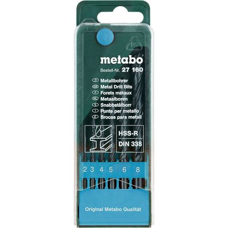 Metabo HSS-R-Bohrerkassette, 6-tlg. (1/4)