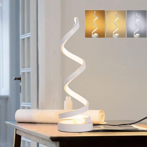 LED Lampe de Table Dimmable, Chevet en Spirale 3000K4500K/6000K (1/5)