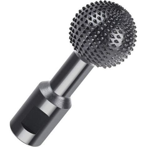 Fraise rotative à nez sphérique en bois φ40 mm, gouge à nez sphérique en acier au carbone avec filetage M14, pour meuleuse d'angle 115/125 mm, idéale pour la gravure, le ponçage et le creusement du bo
