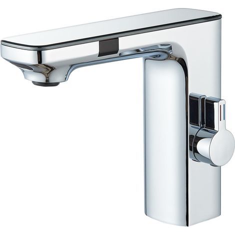 Intelligenter Waschtisch-Mischbatterie mit Infrarotsensor, berührungslos, automatisch, mit Temperatur- und Durchflussregelung, hygienisch und wassersparend, einfache Installation (1/5)