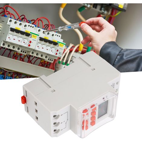 Minuterie programmable THC30S 30A à microprocesseur, affichage numérique, temporisation minimale 1 seconde, 220-240 V CA