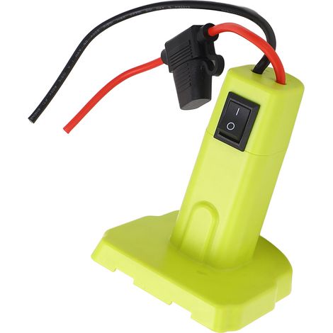 Adaptateur secteur avec fusibles et bornes pour batterie 18 V Ryobi P102 P103 P104 P105 P107 P108 P109 (1/5)