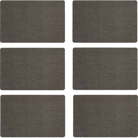 Lot de 6 sets de table rectangulaires AXEL