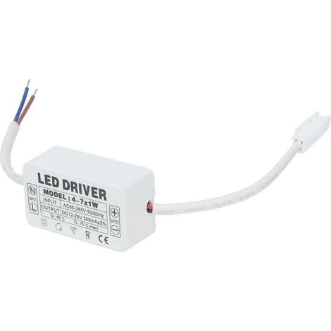 4-7 x 1W LED-Treiber-Transformator, Deckenbeleuchtungssysteme, Konstantstromnetzteil, wasserdichter Netztransformator-Adapter, Eingang AC 85-265V, Ausgang DC 12-26V