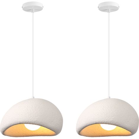 2X 30CM Creative Personalized Chandelier Indoor Ceiling Light E27 Retro Pendant Light Modern White Pendant Lights