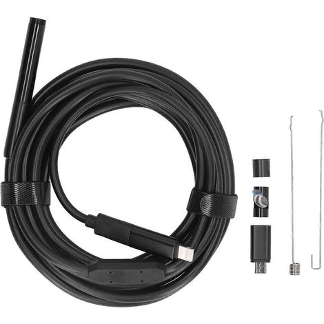 Industrielles Rohrleitungs-Endoskop mit 2-MP-HD-Objektiv, Typ C, 3-in-1-Endoskopkamera (IP67 wasserdicht) zur Inspektion
