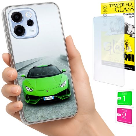 Funda para Oppo Reno 15F / 15F FS con cubierta para foto, tapa trasera y cristal 9H. (1/5)